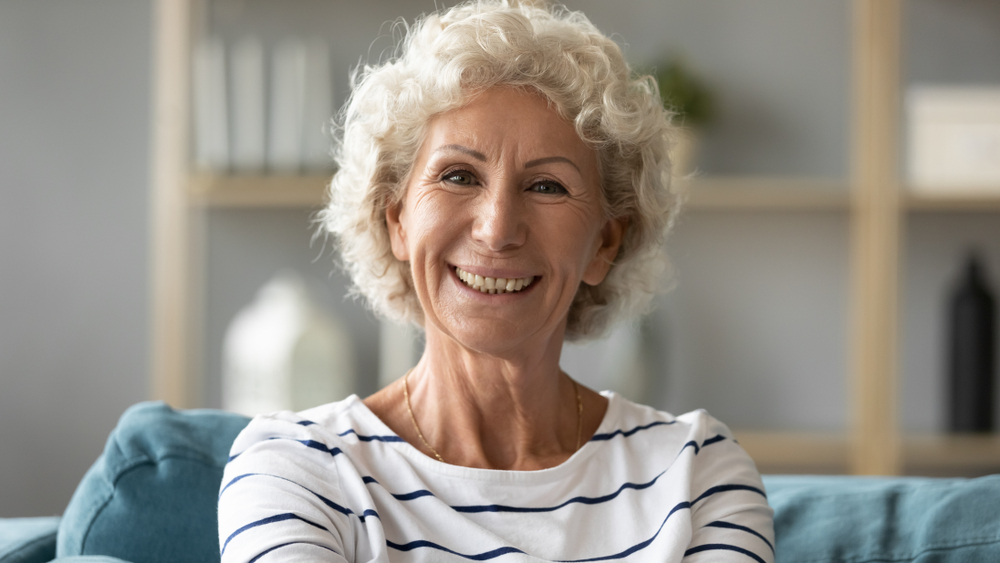 Head,shot,portrait,grey Haired,positive,elderly,woman,65,70,years